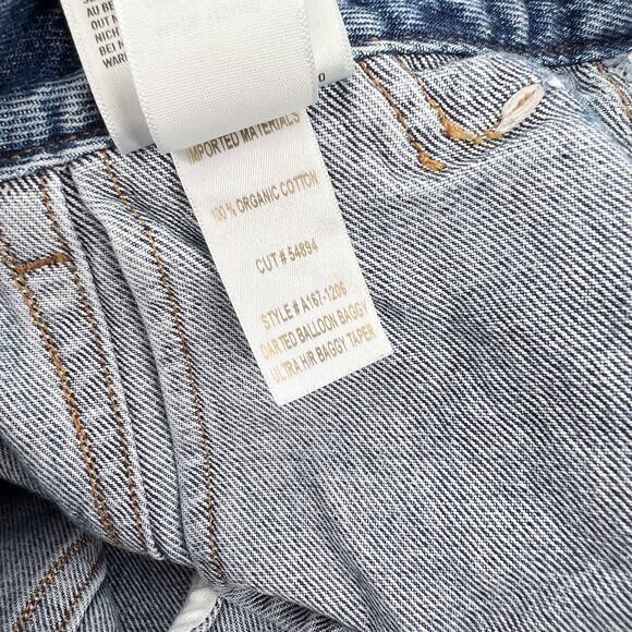 AGOLDE Darted Balloon Baggy Jeans Women’s Size 29 Navigate Ultra High Rise - Picture 5 of 6